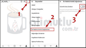 İnstagram İki Faktörlü Kimlik Doğrulaması